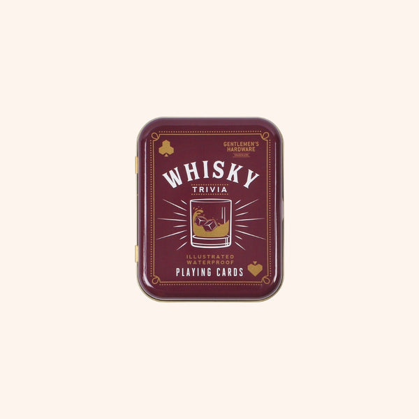 Gentlemen's Hardware Whisky Trivia Playing Cards