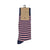 Ortc Clothing - Navy & Pink Stripe Sock