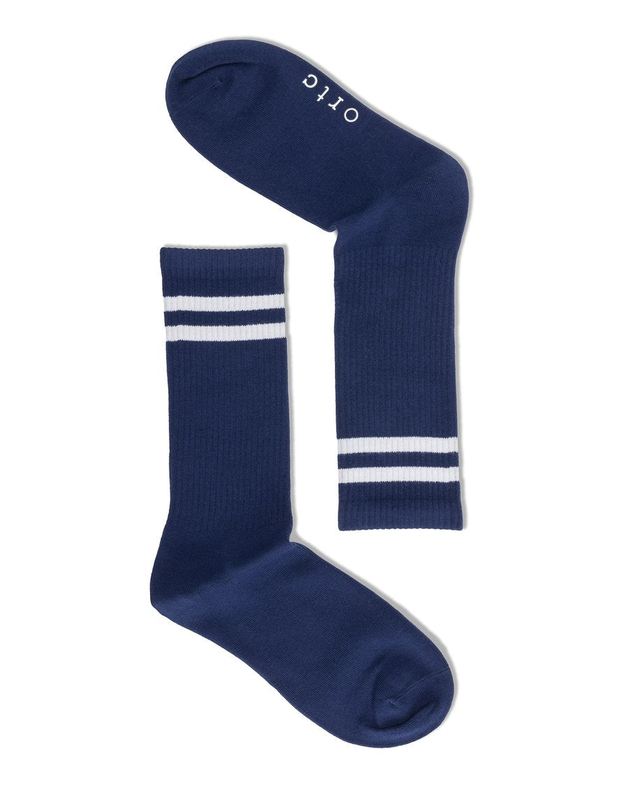 Ortc Clothing - Navy Ribbed Sports Sock