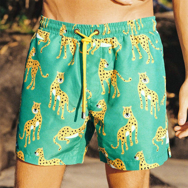 Skwosh Swim Shorts - Cheetah Margarita 2.0 SML