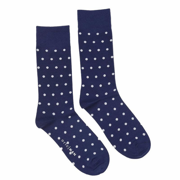 Ortc Clothing - Navy and White Polka Sock